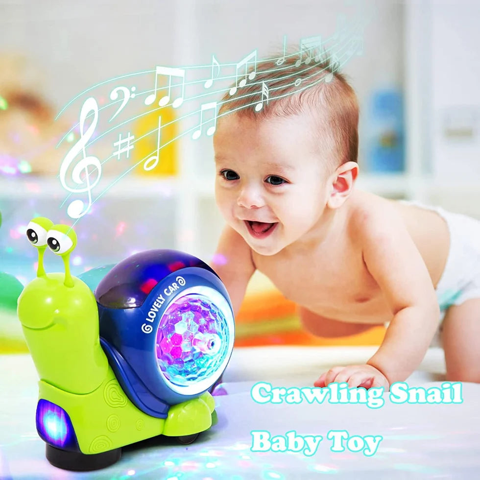 Toddlers Interactive Musical Crawling Snail Toy For kids