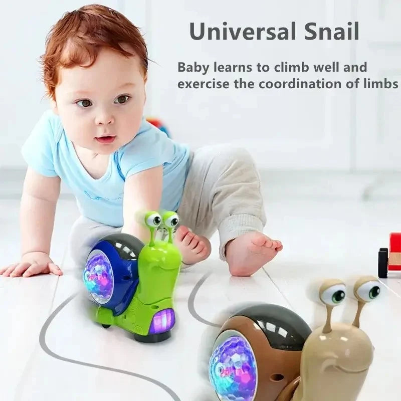 Toddlers Interactive Musical Crawling Snail Toy For kids
